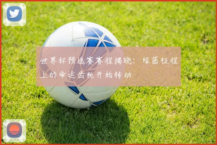 世界杯预选赛赛程揭晓：绿茵征程上的命运齿轮开始转动